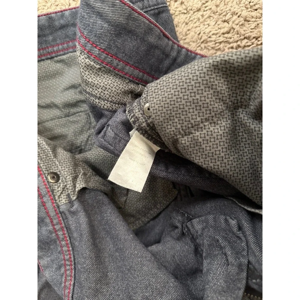 Johnny-O Men's Five‎ Pocket Pants Charcoal Denim Stretch Jeans 36x34 Classic Fit